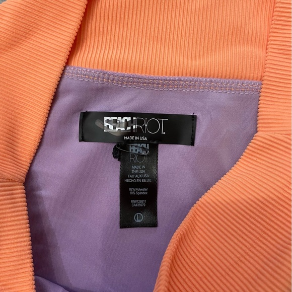 New! Beach Riot Emmy Purple Sundazed colorblock Bikini Bottom 24869 - Picture 5 of 8